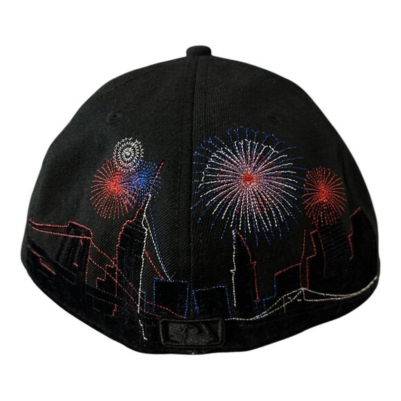 New Era 59FIFTY New York Yankees Wool Fitted Hat 7 1/2 Fireworks NYC Skyline Emb - Picture 5 of 8